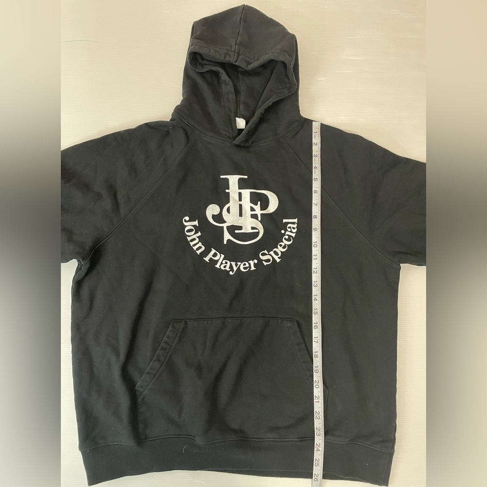 John Player Special Black Hooded Graphic Sweatshirt Size M - Picture 3 of 8
